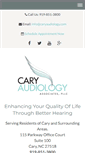 Mobile Screenshot of caryaudiology.com